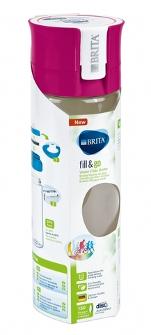 Фильтр-бутылка BRITA Fill&Go Vital, Розовая 0,6л