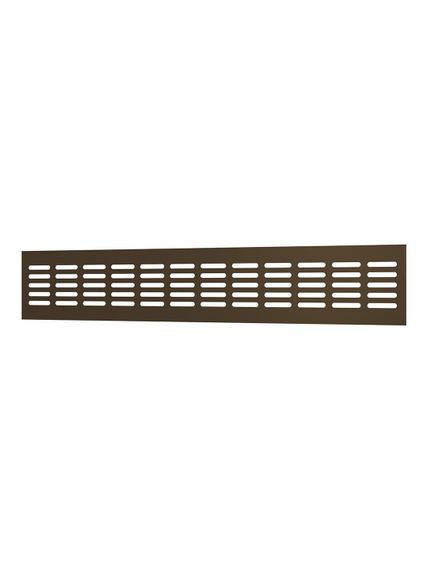 Решетка вентиляционная DP AL переточная 480х80 алюминий Dark bronze ERA