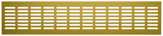 Решетка переточная алюминиевая с анодированным покрытием 480x80, Сhampagne 4808DP Al Сhampagne