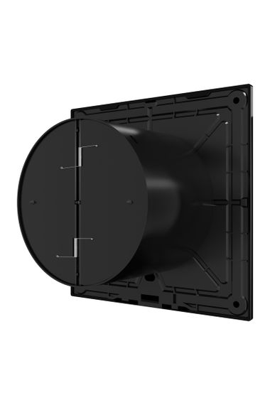 Вентилятор накладной SLIM D100 обратный клапан Obsidian DICITI