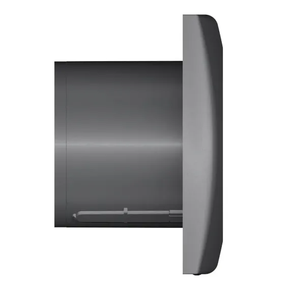 Вентилятор накладной AURA D100 обр.клапан Dark gray metal DICITI