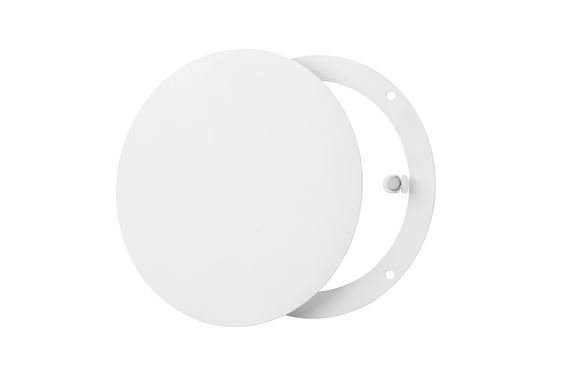 Решетка стальная на магнитах круглая РДК-160 белая