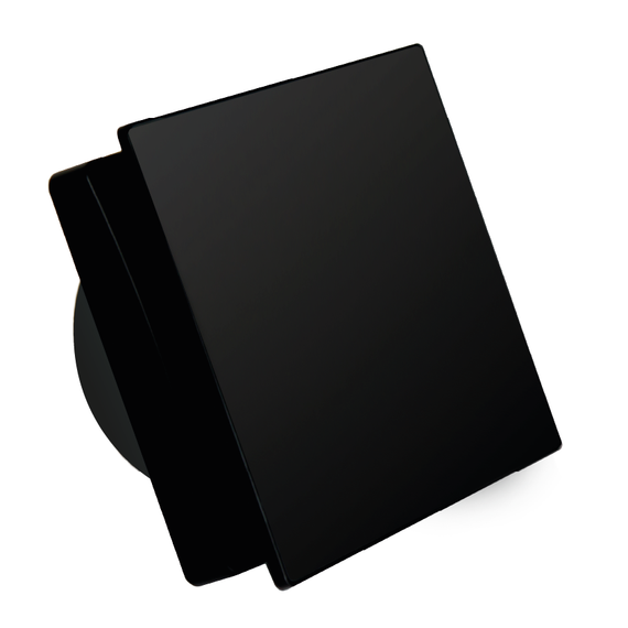 Вентилятор накладной Seicoi Floxy Design 100 Matt black glass (SMAD04-01G matt black) с укороченной панелью