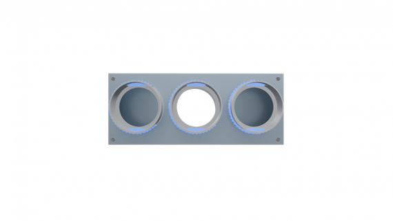 Flexag PWP-125/75x3 пленум вентиляционный прямой, D125, на 3 выxода, L=300 мм