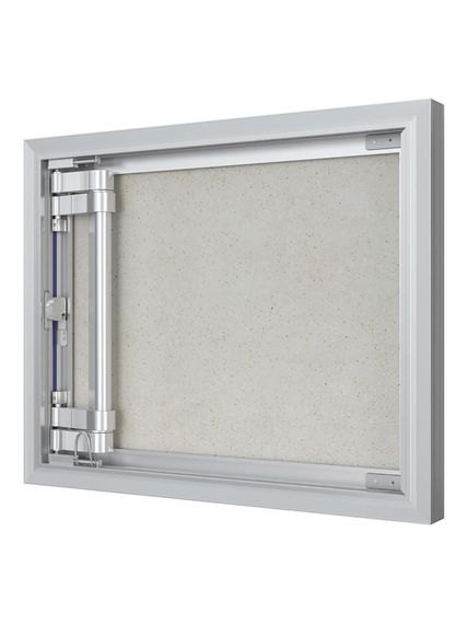 Люк ревизионный D Ceramo Optimum 500х400 скрыт.монтаж петля алюминий EVECS