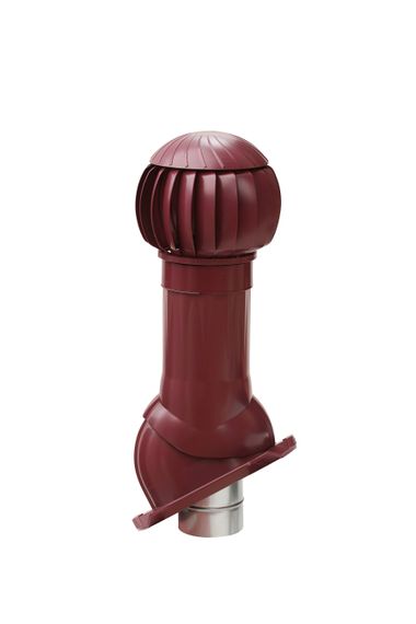 Готовый комплект, изолированный для кровли с профилем Монтеррей (Monterrey) и его аналогами d 125/160 мм, цвет бордовый RAL 3009, серия Twister