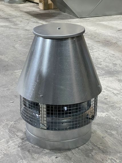 Крышный жаростойкий вентилятор ВКР 250 темно-серый (RAL 7024, d250мм, +120 °C)