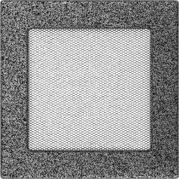 Решетка каминная Kratki Standard Чёрная хром 17x17