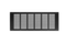 Решетка Визионер МВМС 400х150 мм Черная матовая