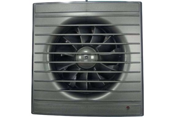 Вентилятор осевой, вытяжной, ВИЕНТО 100С STILL (130 м3), gray metal