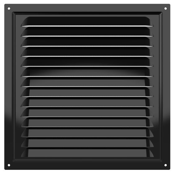 Решетка вентиляционная МЭ сетка 250х250 окрашенная сталь Black ERA