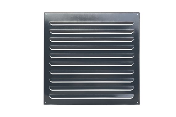 Решетка металлическая темно-серая 500х400мм (RAL 7024)