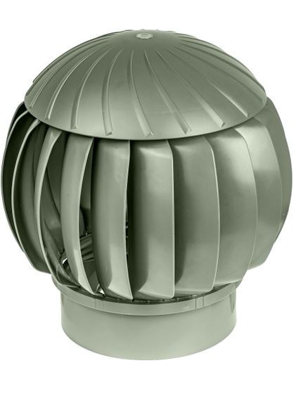 Ротационный дефлектор (Турбодефлектор) 160 Серебристый пластиковый