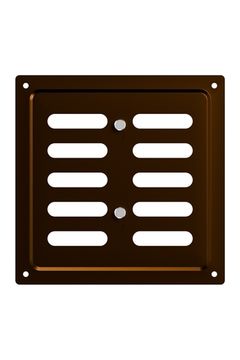 Решетка вентиляционная MER регулируемая 150x154 окраш.сталь Metallic brown ERA