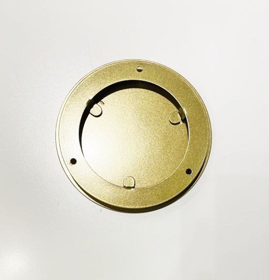 Решетка стальная на магнитах круглая РДК-100 золото металлик