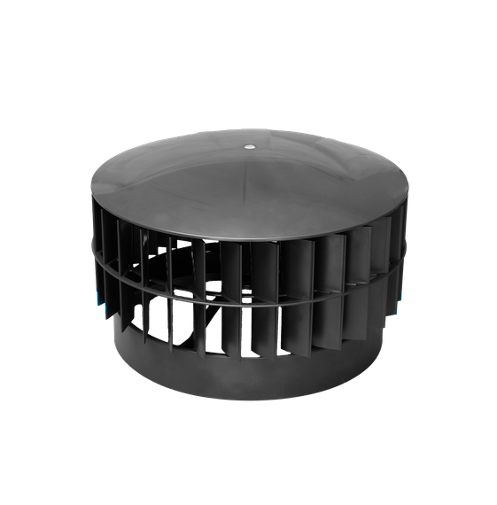 Ротационная вентиляционная турбина, РВТ Ø 355 мм темно серый RAL 7010, серия Hurricane