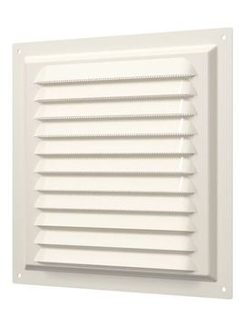 Решетка вентиляционная МЭ сетка 200х200 окрашенная сталь Ivory ERA