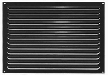 Решетка металлическая черная матовая 500х400мм 5040РМ-ЧМ