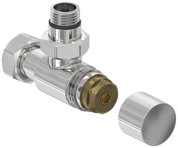 Вентиль Сунержа угловой под шестигранник (G 1/2" НР х G 3/4" НГ)