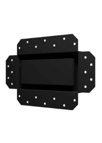 Решетка вентиляционная SGR 200х100 окраш. сталь Matt black ERA