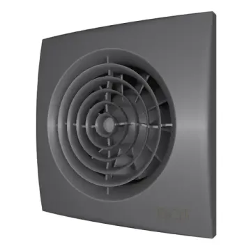 Вентилятор накладной AURA D100 обр.клапан Dark gray metal DICITI
