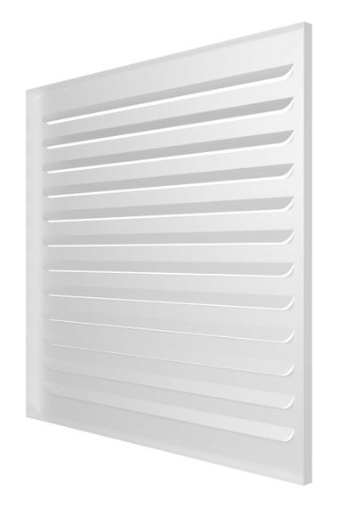Решетка вентиляционная МВР жалюзи 600х600 окраш.сталь белый ERA