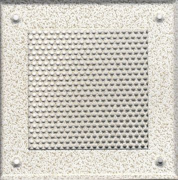 Решётка 210*250 белый антик, кружок