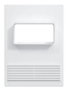 Площадка торцевая ПТГР фланец 120х60 горизонтальная решетка 180х250 пластик ERA