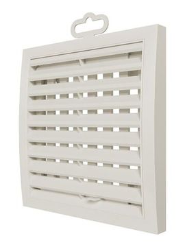 Решетка вентиляционная РРП разъемная регулируемая 150х150 пластик Ivory ERA