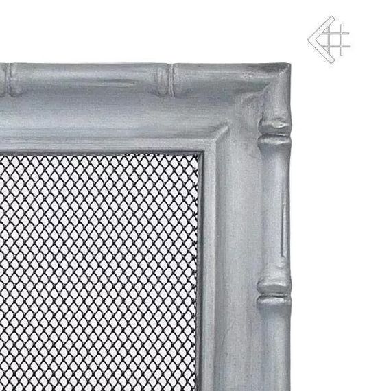 Решетка каминная Kratki Diana серебро 17x17