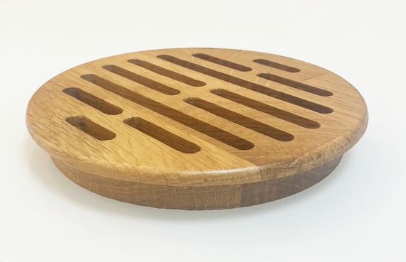 Деревянная врезная решетка Visioner d 150мм. (посадка 135мм. из дуба)