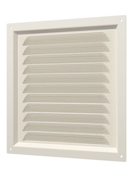 Решетка вентиляционная МЭ сетка 200х200 окрашенная сталь Ivory ERA