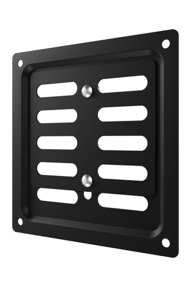 Решетка вентиляционная MER регулируемая 100x100 окраш.сталь Black ERA