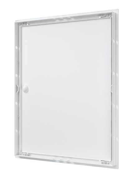 Люк ревизионный ЛР фланец 396х496 ручка 418х518 пластик EVECS