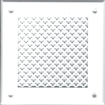 Решётка 150*150 белая, мелкий цветок