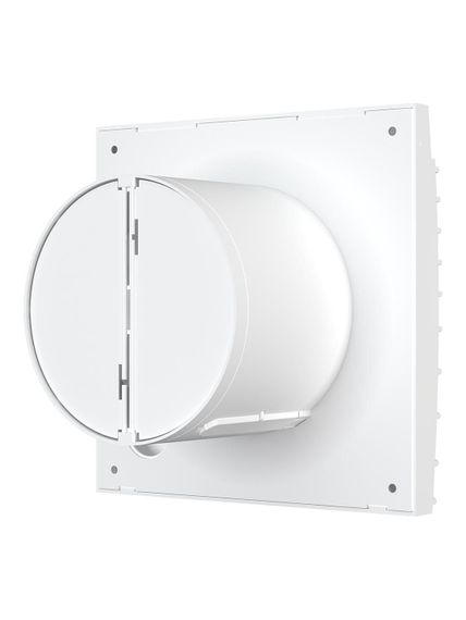 Вентилятор накладной SILENT D100 обратный клапан Matt white DICITI