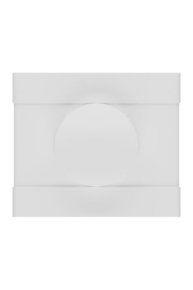 Тройник ТФП D100 с выходом 60х204 пластик ERA