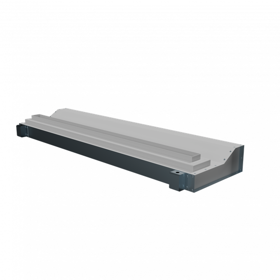 Flexag SHN-1-1000-25-W щелевой диффузор с низкопрофильной КСД под гипсокартон, белый