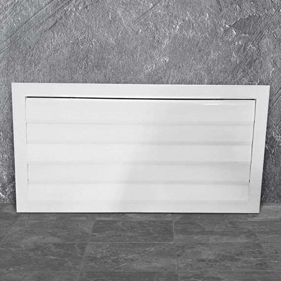 Решетка алюминиевая с гравитационными жалюзи 460х460мм