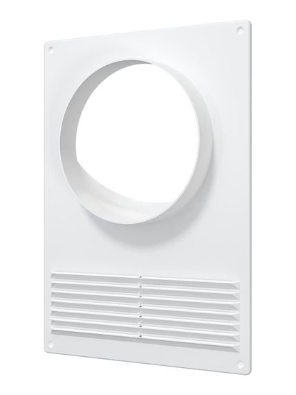 Площадка торцевая ПТПР фланец D120 решетка 180х250 пластик ERA