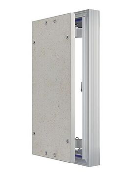 Люк ревизионный D Ceramo Optimum 200х400 скрыт.монтаж петля алюминий EVECS