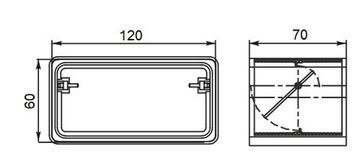 Соединитель СКПО 60х120 обр.клапан пластик ERA