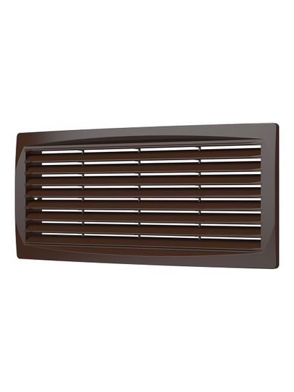 Решетка вентиляционная ДП фланец 275х105 переточная 300х135 пластик Brown ERA
