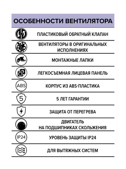 Вентилятор накладной WAVE 100C Black classic обратный клапан ERA