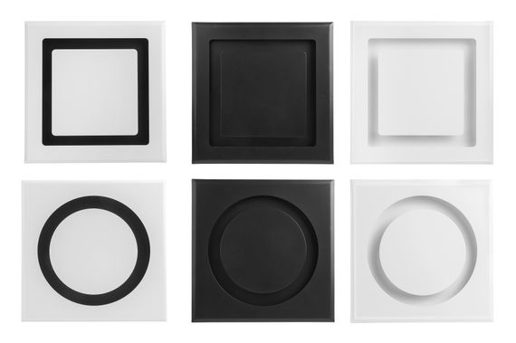 Диффузор приточно-вытяжной на магнитах регулируемый НД-100 Снежок декоративный металлический белый матовый