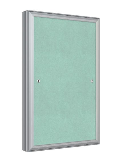 Люк ревизионный D Ceramo Base 250х400 скрытый монтаж съемный алюминий EVECS