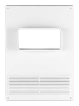 Площадка торцевая ПТГР фланец 110х55 горизонтальная решетка 180х250 пластик ERA