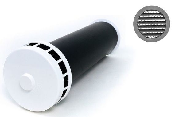 Клапан Инфильтрации Воздуха Airone КИВ 125 0.5м с антивандальной решеткой (комплект 5шт)