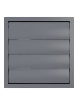 Выход стенной КФ фланец D315 жалюзи 360x360 ASA Gray ERA