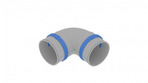 Отвод 90° Flexag FL90-PP90